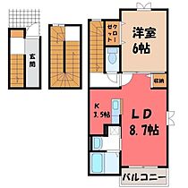 栃木県下都賀郡壬生町大字安塚（賃貸アパート1LDK・3階・41.30㎡） その2