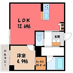 間取図画像 1LDK
