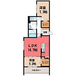 間取図画像 2LDK