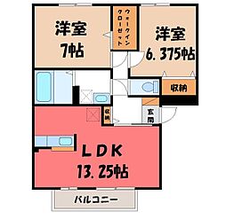 JR東北本線 宇都宮駅 バス15分 簗瀬南下車 徒歩10分 3階/-