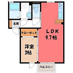 JR東北本線 宇都宮駅 4km 1階/-