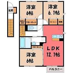 JR日光線 鶴田駅 徒歩19分 2階/-