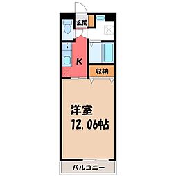 LM.ファクトリー 1Kの間取図画像