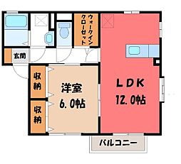 メゾンアーバンG 1LDKの間取図画像