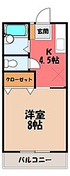 JR東北本線 宝積寺駅 徒歩20分 2階/-