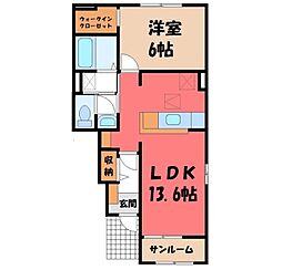 東武宇都宮線 東武宇都宮駅 バス14分 宝木団地下車 徒歩6分