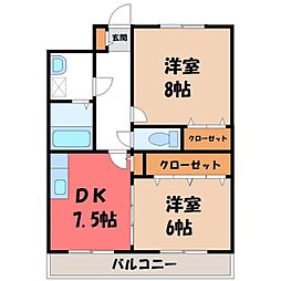 JR東北本線 宇都宮駅 バス20分 若草4丁目下車 徒歩1分 1階/-