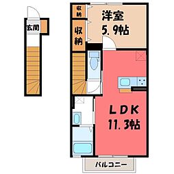 プリンスエドワード 2階/-