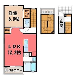 キラベル 1LDKの間取図画像