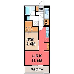 宇都宮芳賀ライトレール線 駅東公園前駅 徒歩8分 3階/-