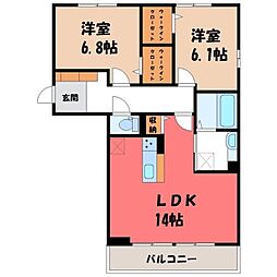 JR日光線 鶴田駅 徒歩4分