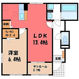 JR東北本線 雀宮駅 徒歩26分