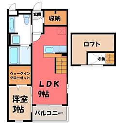 真岡鐵道 真岡駅 徒歩6分 2階/-
