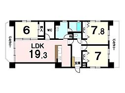 間取図画像 3SLDK