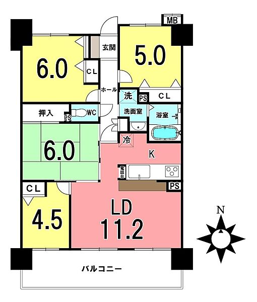 間取りを拡大表示