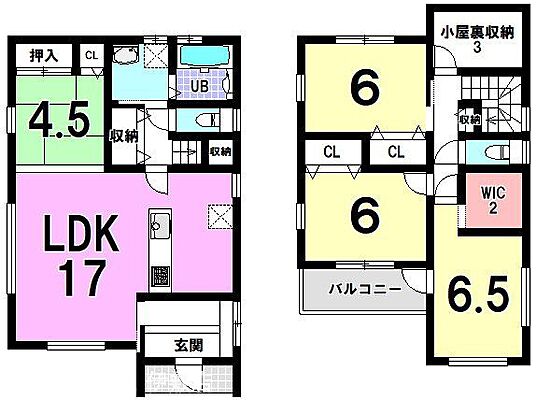 間取り 戸建 千年1丁目／2区画