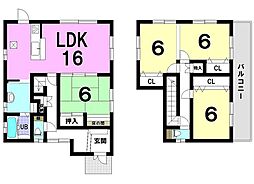 玉里団地2丁目　中古戸建 4LDKの間取り