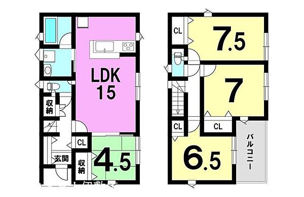 間取りを拡大表示