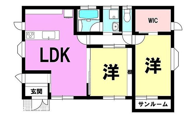 間取り 下伊敷2丁目　中古戸建