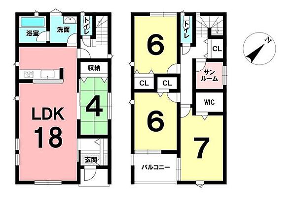 間取りを拡大表示