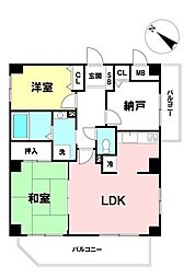 ガーデンライフ湘南田浦参番館 2SLDKの間取図画像