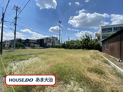 外観：大治町三本木エリアに建築条件なしの土地が登場しました。約56.28坪の整形地です。市バス、名鉄バス「大治役場前」停　徒歩約10分、通勤通学も安心です。