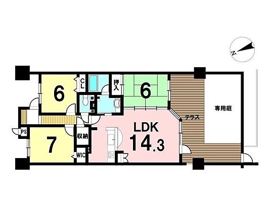 間取り ライオンズガーデン清洲 1階/-