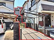 赤線内側の敷地及び建物です