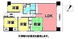 アーネスト大谷公園 4LDKの間取図画像