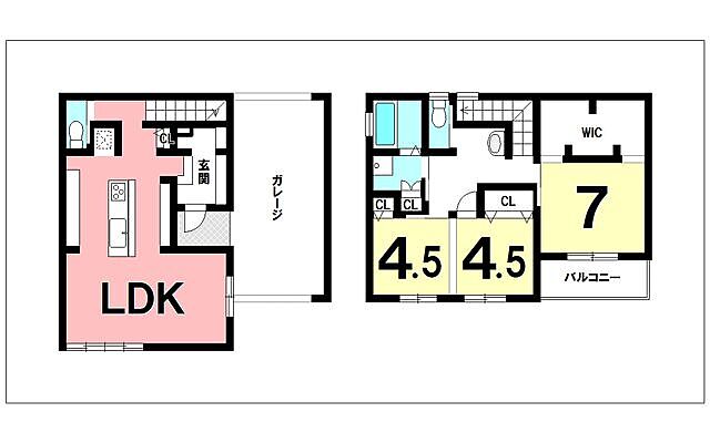 間取り 戸建 吉野町／5区画