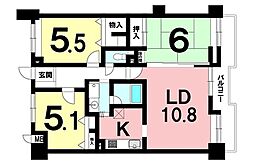 間取図画像 3LDK