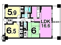 間取図画像 3LDK