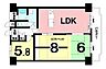 間取り：3LDK、東向きバルコニー【専有面積69.83m2】室内程度良好♪リビングから桜島を望めます♪