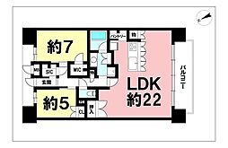 クレアホームズ上之園杜の邸 2LDKの間取図画像