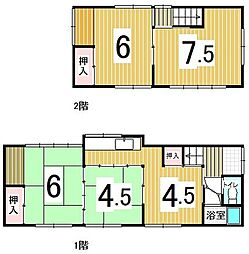 中新町　中古戸建 5Kの間取り