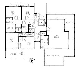 物件画像 最上階、広々ルーフバルコニーLDK解放感あり