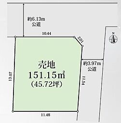 横内北東角地