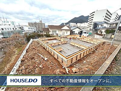 外観：門司区大里東　新築戸建て♪平屋♪JR小森江駅まで徒歩約3分で駅チカ♪スーパーまで徒歩約3分♪