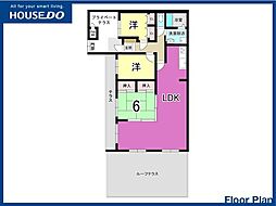 グランドパレス企救丘カナディアンテラスB 3LDKの間取図画像