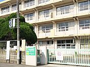 【朽網小学校】朽網ニュータウンの丘の上にある小学校です。 884m