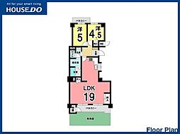 リヴィエール足原 2LDKの間取図画像