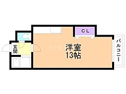 グランドハイツ当別 ワンルームの間取図画像