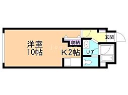 トミイビルNo.15ソシアルトミイ 1Kの間取図画像