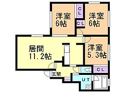 ハウスロイヤル 3LDKの間取図画像