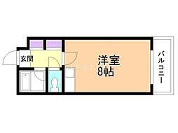 KOYASFIVE ワンルームの間取図画像