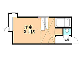 ドリームアート ワンルームの間取図画像