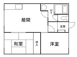 第6グリーンマンション 2LDKの間取図画像