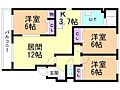 パークハイツF4階7.0万円