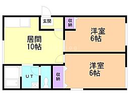 間取図画像 2LDK