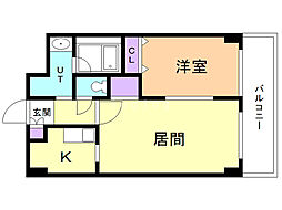 FIT・ビル 1LDKの間取図画像